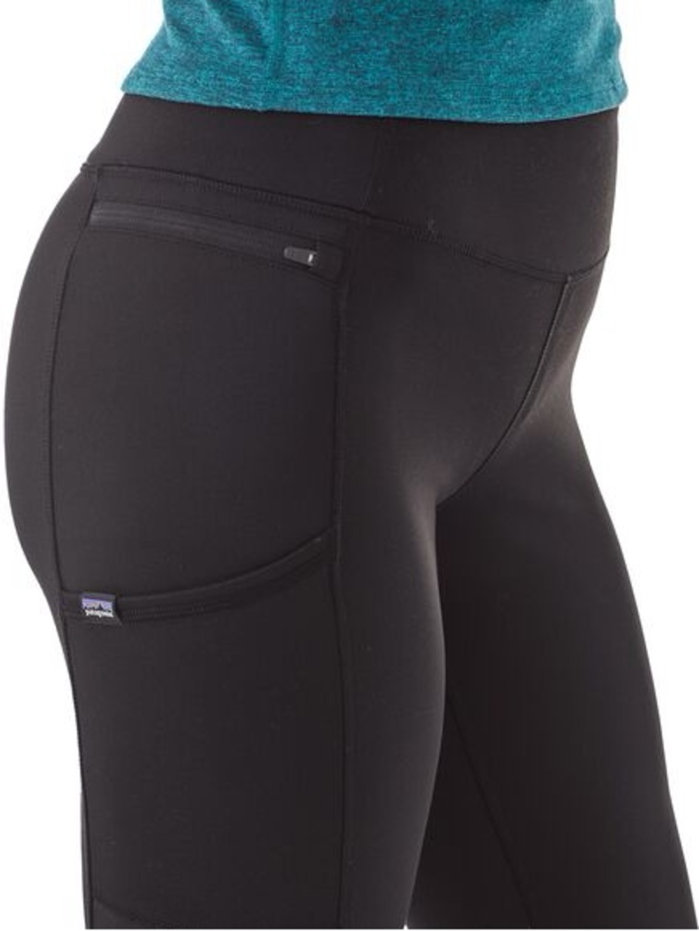 Patagonia Pack Out Tights Women’s Black Leggings Form-Fitting with Pockets